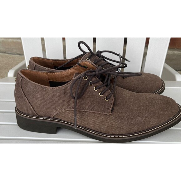 GUESS  BROWN DRESS SHOES with LACES MEN'S SIZE 8 - Picture 1 of 9